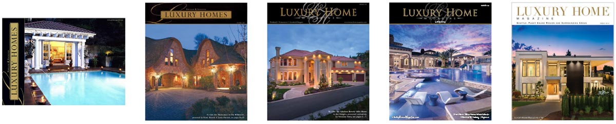 5 covers of luxury home magazine